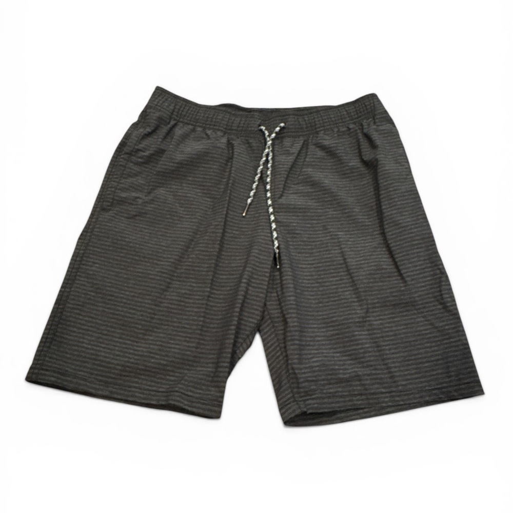 Black Textured Drawstring Shorts - Picture 4 of 12